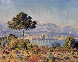 Claude Monet View of Antibes from the Notre-Dame painting